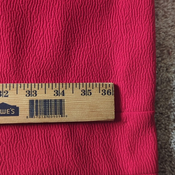 Calvin Klein Red Sleeveless Midi Sheath Dress Size 2 - Picture 12 of 13